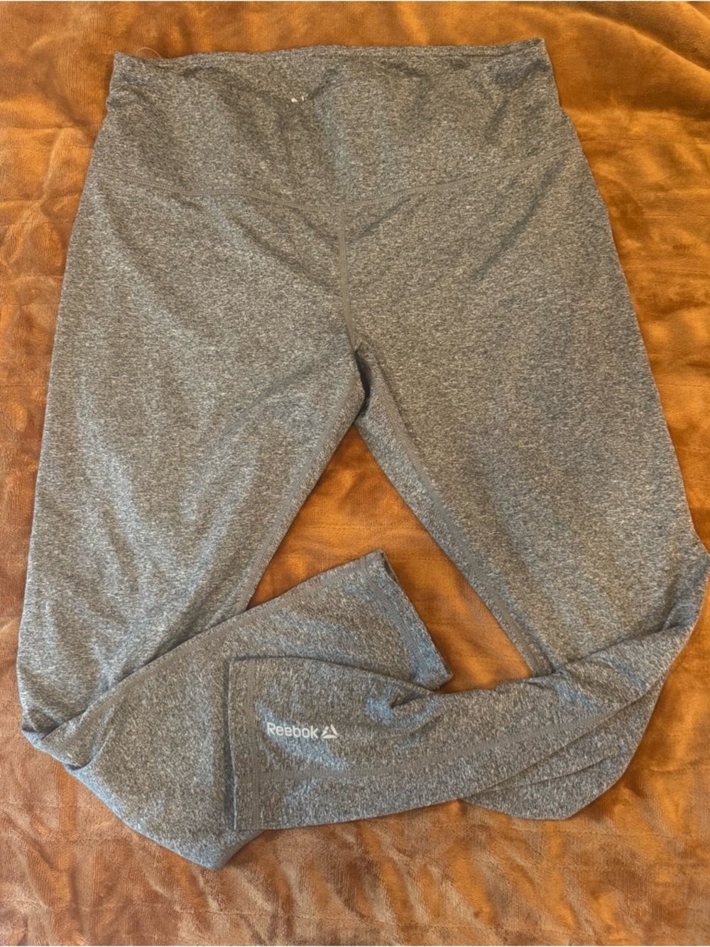 Reebok Gray Heather Fleece Leggings- XL